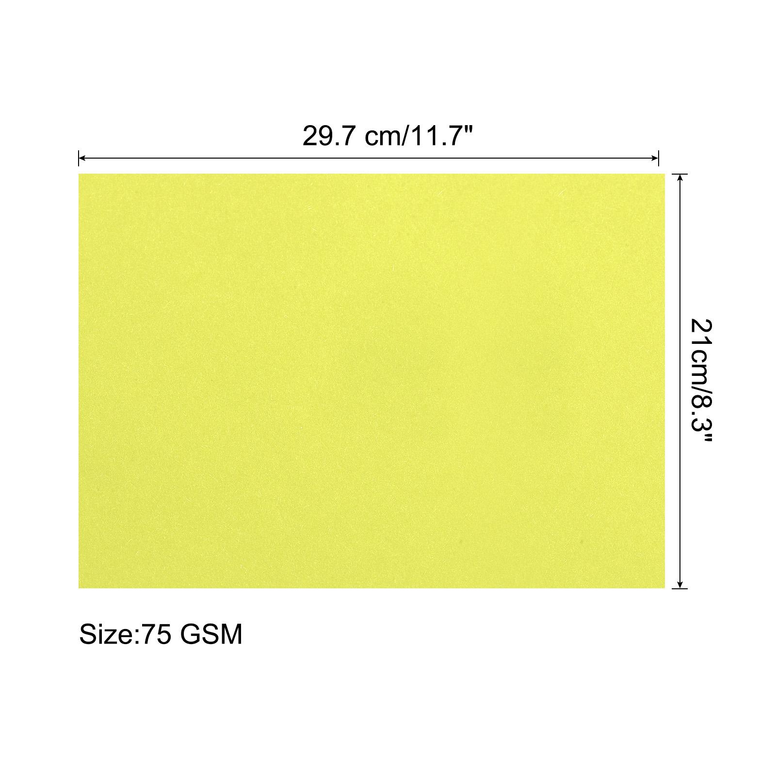 

50 листов Цветная бумага для оригами, сделанная детьми своими руками, Цветная копировальная бумага, Бумага для принтера для офисной печати 8,5x11 75 г/м2 Флуоресцентная флуоресцентный желтый