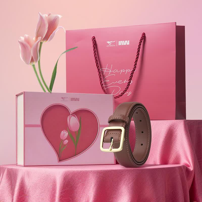 

SEPTWOLVES Women s Fashion Leather Belt Gift Set
