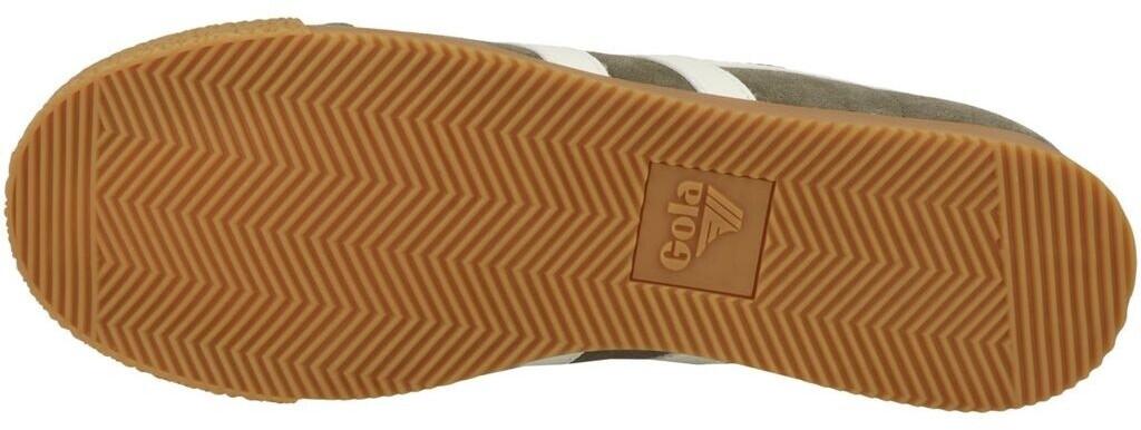 Gola Harrier Suede Sneakers (CMA192) Khaki Green/white/black