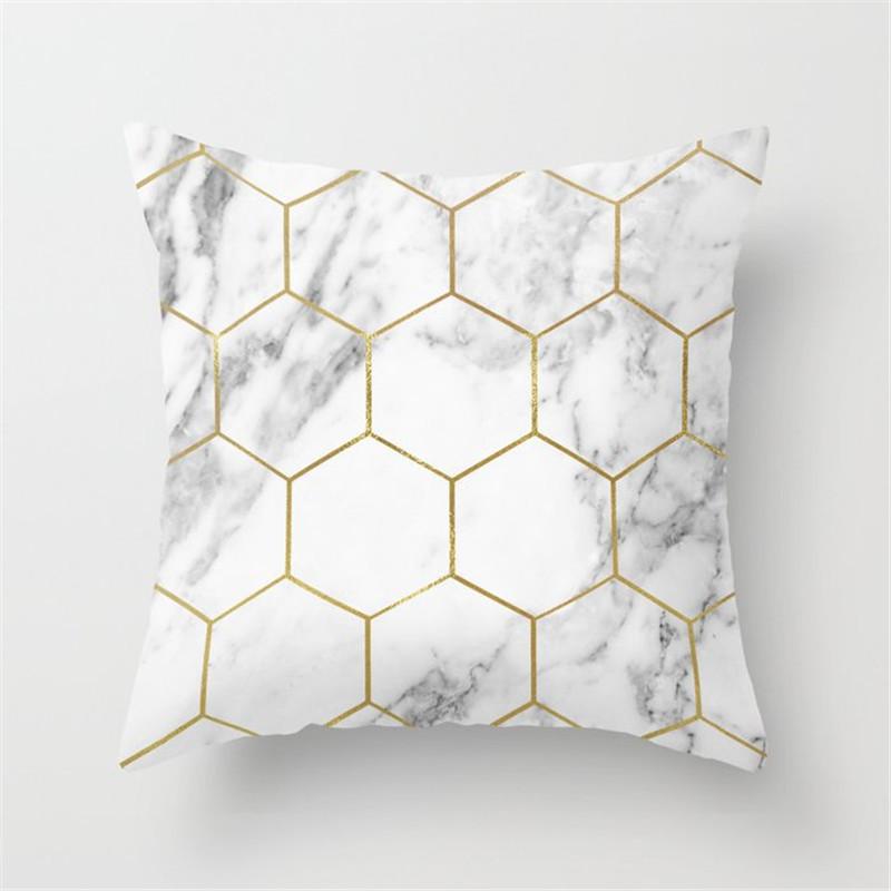 Nordic Pink Yellow Blue Geometric Cushion Pillow Case Home Living Room Sofa Bedroom Decoration Throw Pillow Case