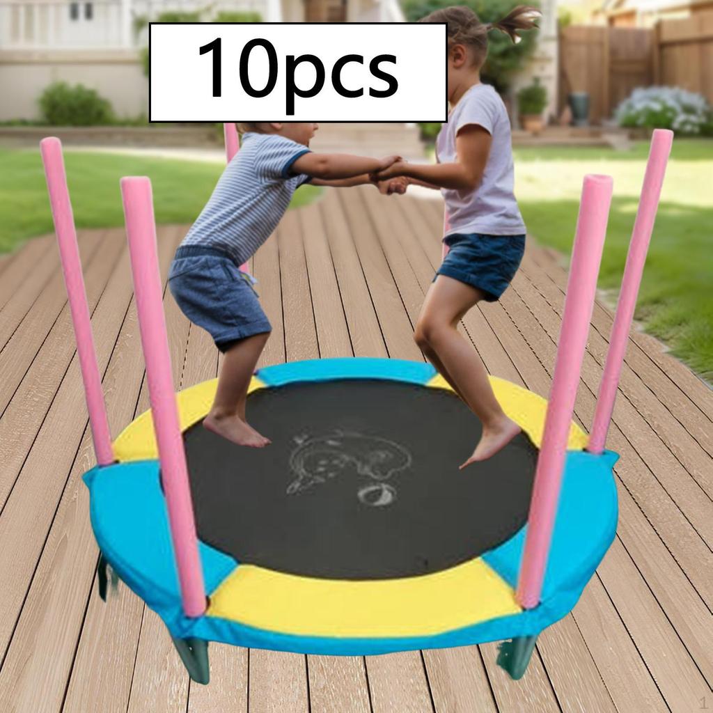 10x Trampoline Enclosure Pole Foam Sleeves Pipe Protection Poles Cover Padding Tubing for Park