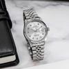 BUREI Automatic Date Mechanical Silver Watch Men's Watch, Waterproof, Analog, Display, Movement, Popular, Stylish, Simple, Casual,