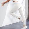 Women's High Waisted Yoga Pants Ribbed Seamless Leggings Tummy Control Workout Gym Fitness