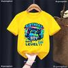 2025 New Hot Birthday Boy Time To Level Up T-Shirts Birthday 1-10 Tshirt Boys Casual Summer Short Sleeve Tee Tops Kid Clothes