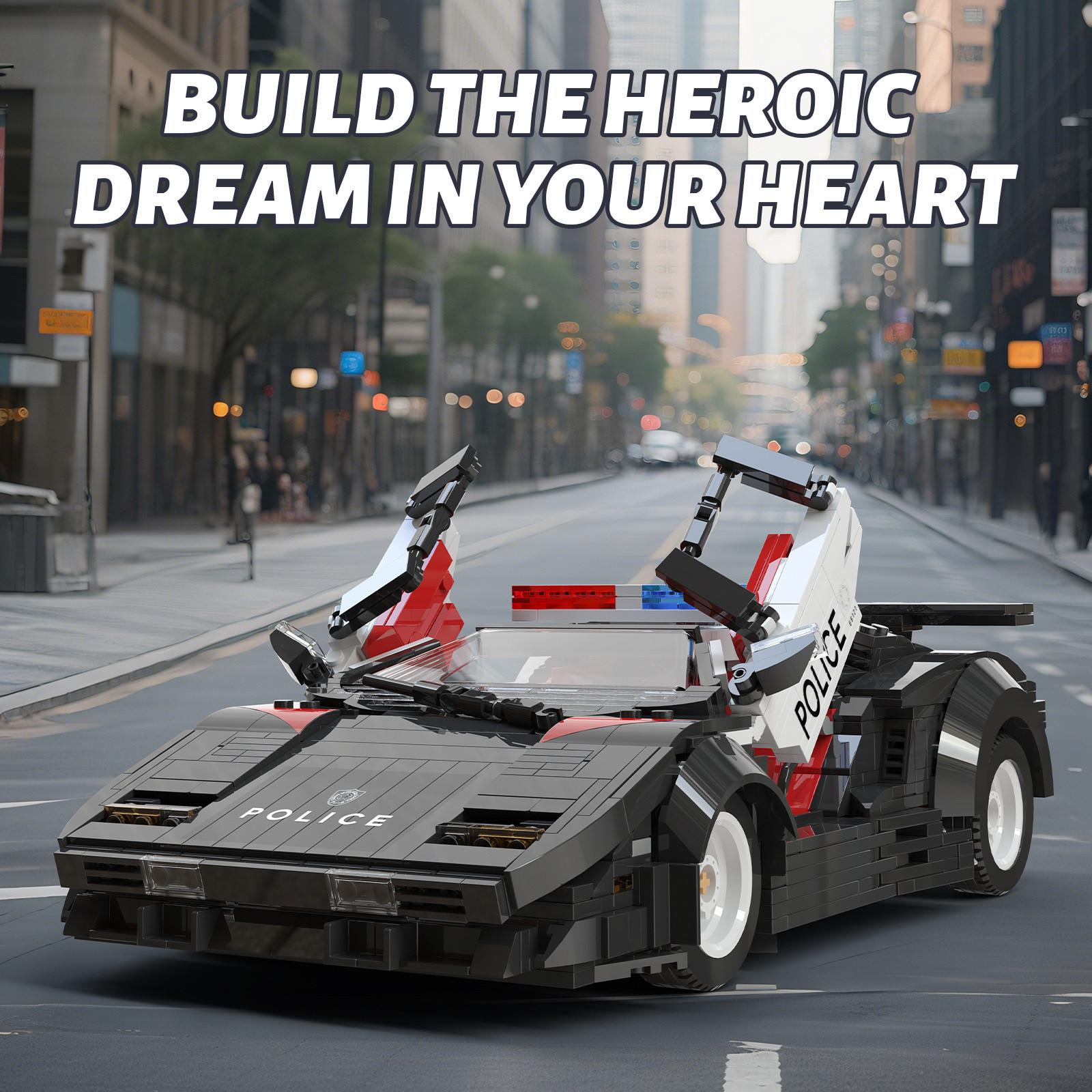 High-Quality Zy66121 High-Quality Police High-Quality Car High-Quality Super High-Quality Sports High-Quality Car High-Quality Building High-Quality no box