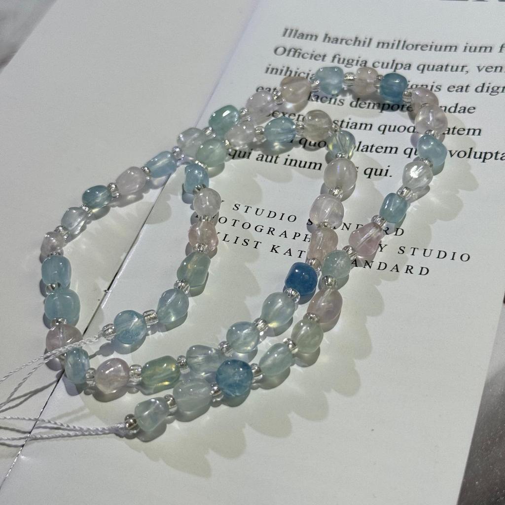 6mm Natural Morganite Jelly Bean Beads for DIY Necklaces & Bracelets - 38cm Strand