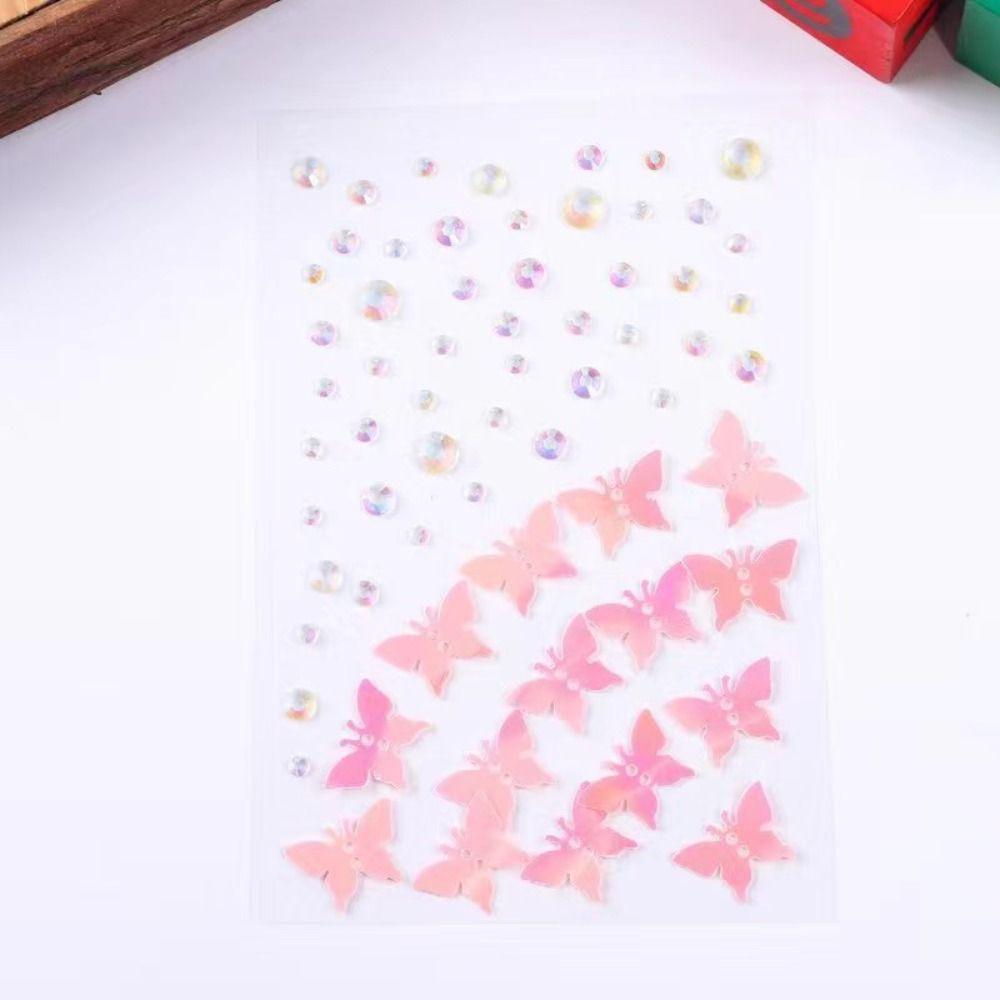 Colorful 3D Face Jewelry Stickers Mixed Disposable Tattoo Stickers Eyeliner  Decals  Women