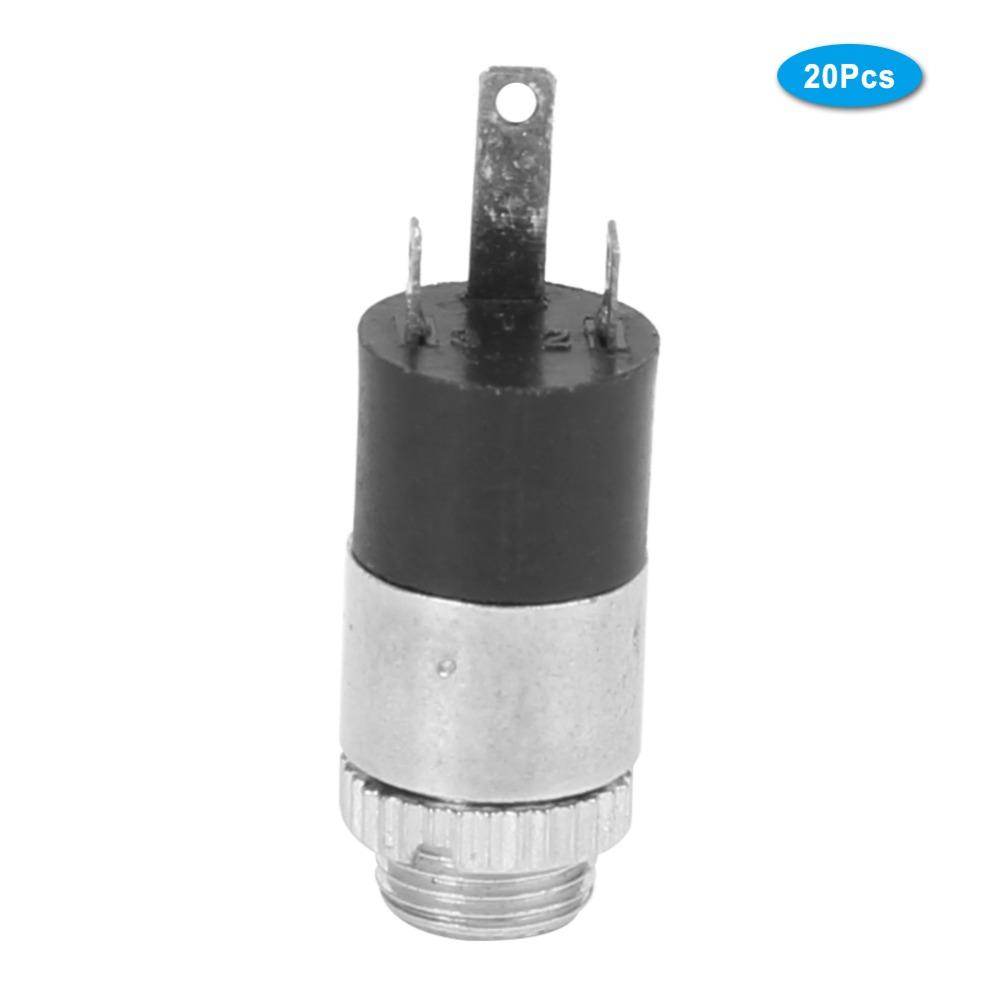 20 Pcs 3.5mm Headphone Female Socket PJ-392 Panel Mount Jack Earphone Socket Audio Equipment