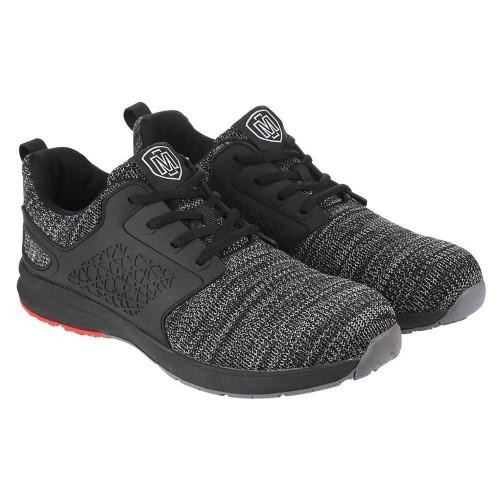 Iron Mountain Mens Contrast Knitted Safety Shoes 8 UK noir