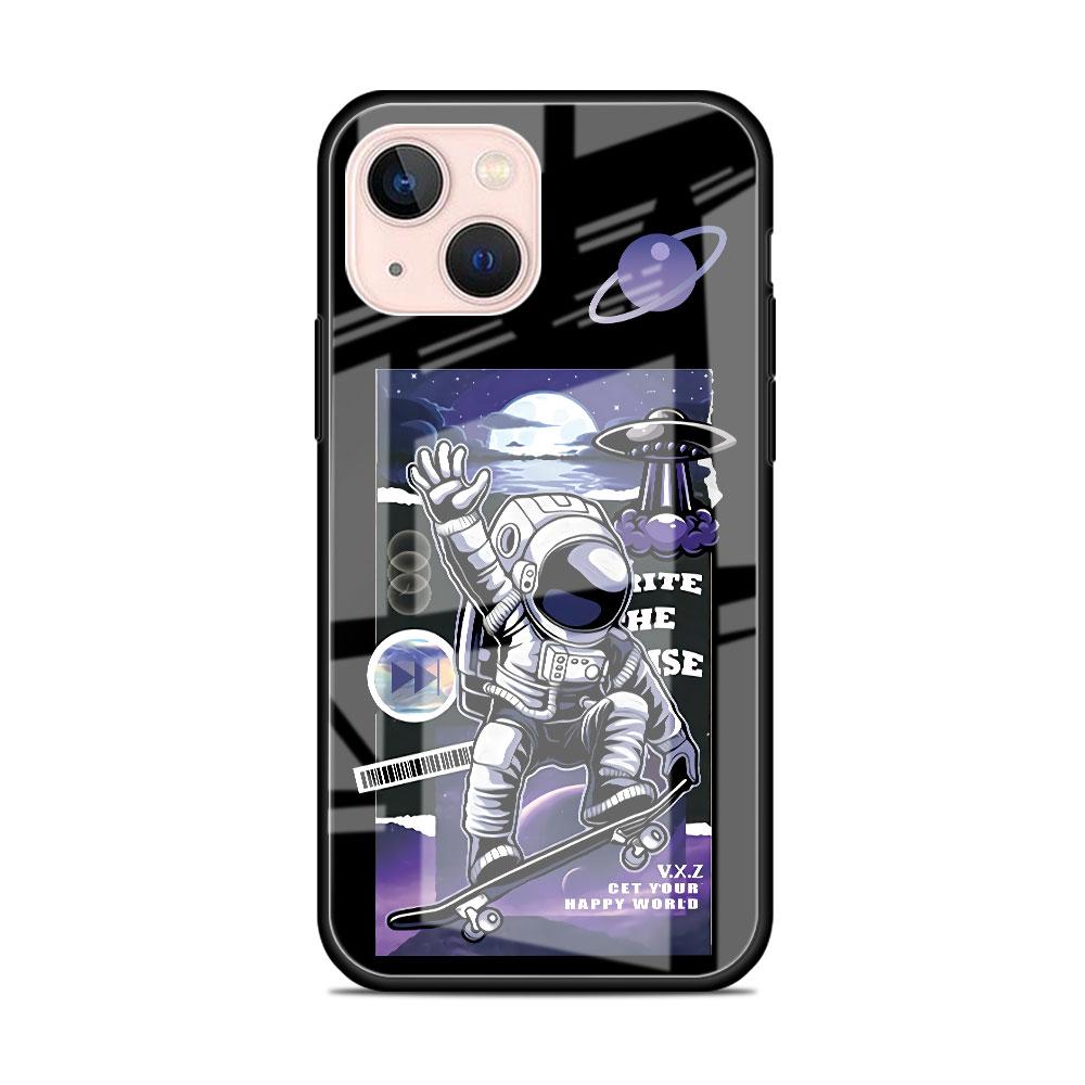 

Милый мультяшный астронавт, звезда, космический стеклянный чехол для Apple iPhone 14 11 13 Pro 12 7 8 Plus SE 2022 XR X XS Max 6 6S, чехол для телефона iPhone 14 Pro Max