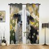 Owce Stokrotki Farma Zasłona Okienna Salon Luksusowa Lambrekina Zasłona do Sypialni Dom Kuchnia Dekoracja Zasłona