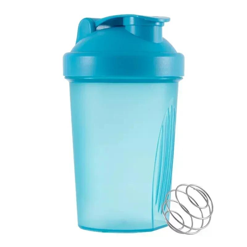 Sport Shaker Bottle 400ML Whey Protein Powder Mixing Bottle Sport Fitness Gym Shaker Outdoor Portable Plastic Drink Bottle