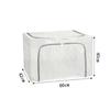 24/66/100L Transparent Mesh Foldable Storage Box Thickened Steel Frame No-Drill Oxford Fabric Clothes Organizer Moisture-Proof
