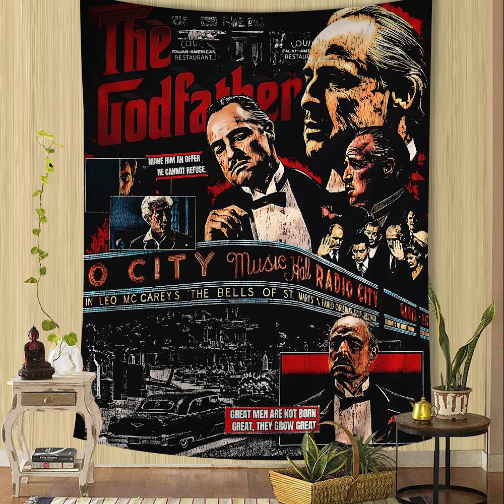 Classic Movie The Godfather Hippie Wall Hanging Tapestries Bohemian Wall Tapestries Mandala INS Home Decor