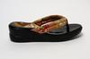 Hasegawa Sandals Perfect for Everyday Wear and Made In Japan with a Comfortable Urethane Size Japanese-patterned Yukata. Sole. Brown, S.
