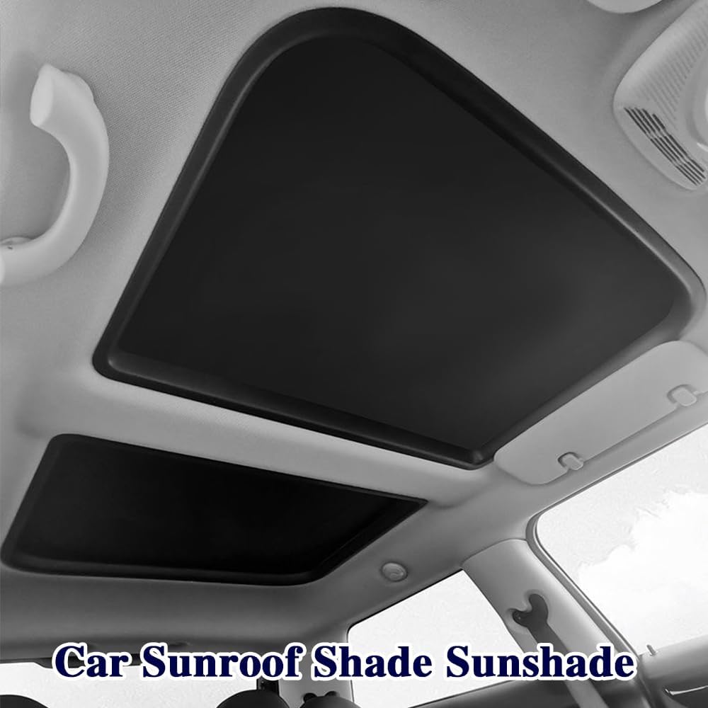 2PCS Car Sunroof Sunshade, Car Roof Cover, Foldable UV Reflector Reflective Covers Block UV Rays Glare, Car Interior Accessories Fit For Mini Cooper,