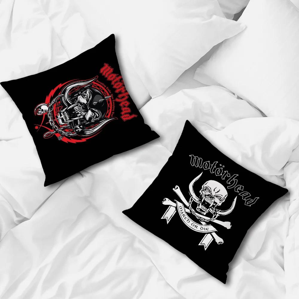 The Band M-Motorheads Comfortable soft Pillow Case for Sofa Living Room Home office Decor Protective Covers