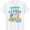 Sonic The Hedgehog Hoppy Easter Sonic Tails Retro Big Logo T-Shirt