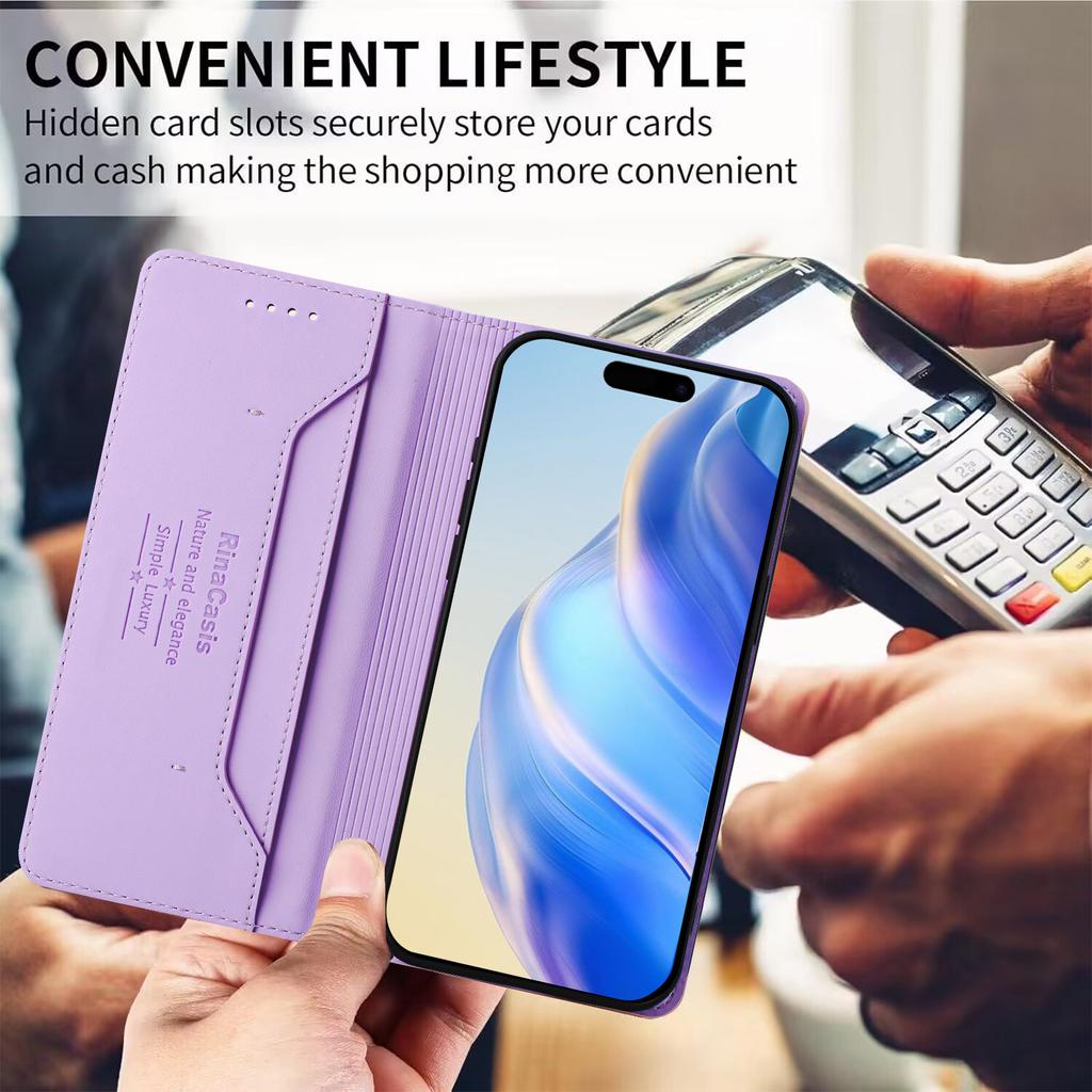 Luxus Lederhülle für Samsung Galaxy Note8 Note9 Note10 Note20 Ultra RFID-Blockierung Kartenfach Magnetische Anziehung Aufsteller Stoßfeste Klapphülle