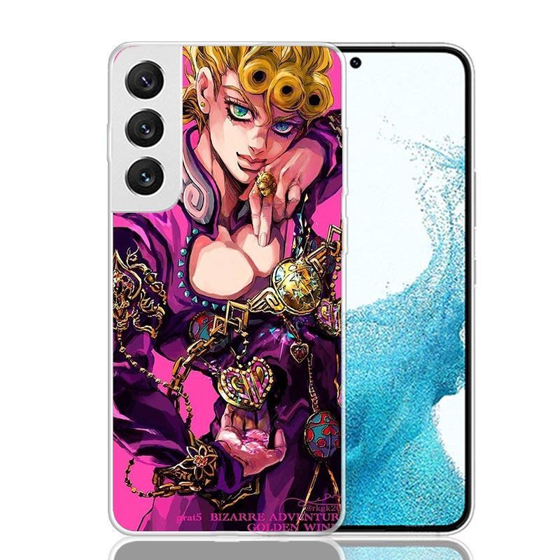 JoJo Adventure Giorno Giovanna Phone Case For Samsung Galaxy S26 S25 Edge S24 S23 FE S22 Ultra S21 Plus S20 + Fundas Cover Coque