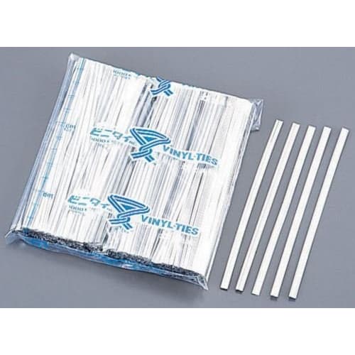 

Silver PET vinyl tie cut product (1000 pieces) 4mm x 12cm