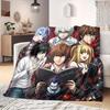 Death Note Flannel Blanket Creative Print Ideal For Bedroom Sofa Bed Chair Travel Picnic -HE12