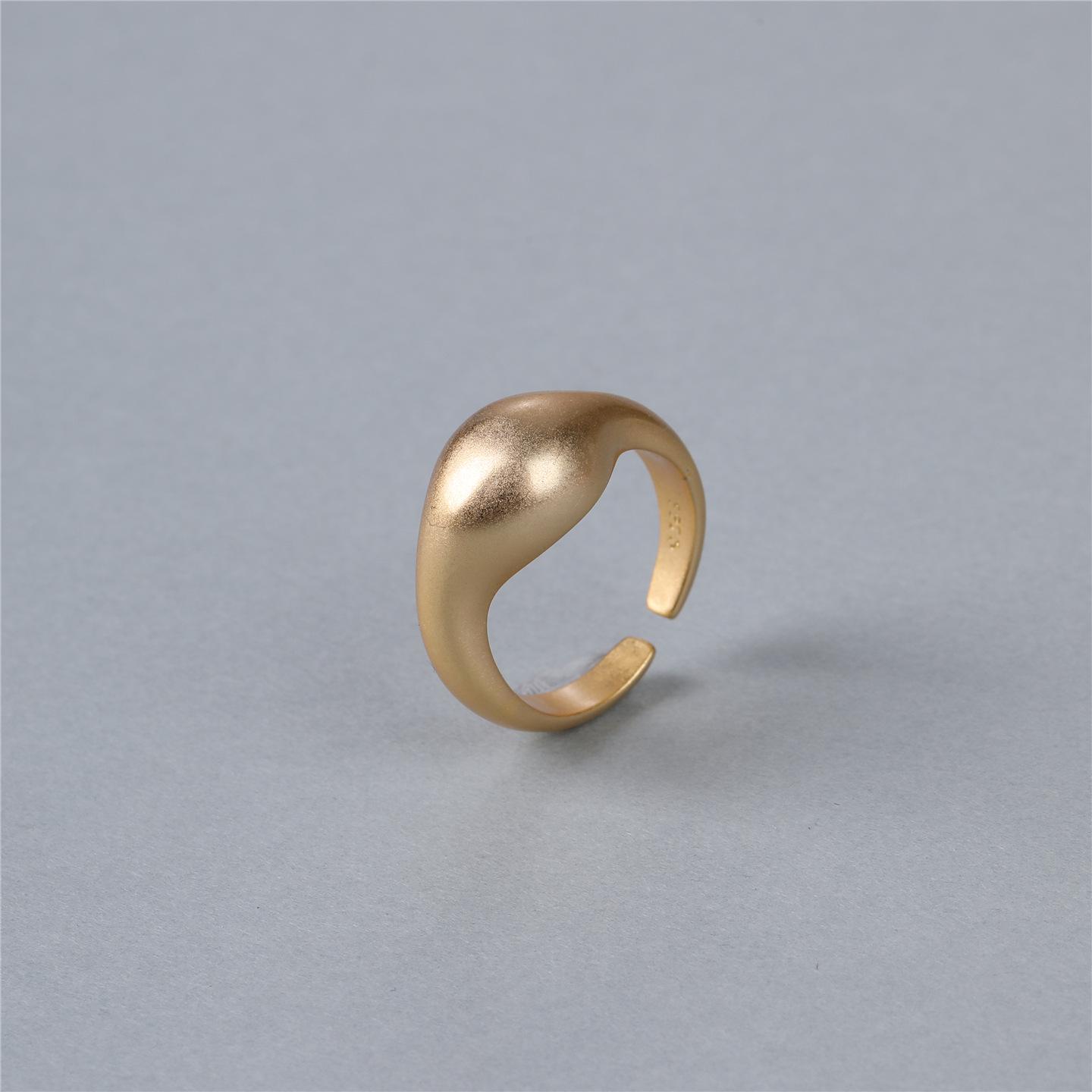 Geometric Irregular Women s Fashion Versatile Stackable Open Ring - Creative Trendy Design for Index Finger Adjustable Open