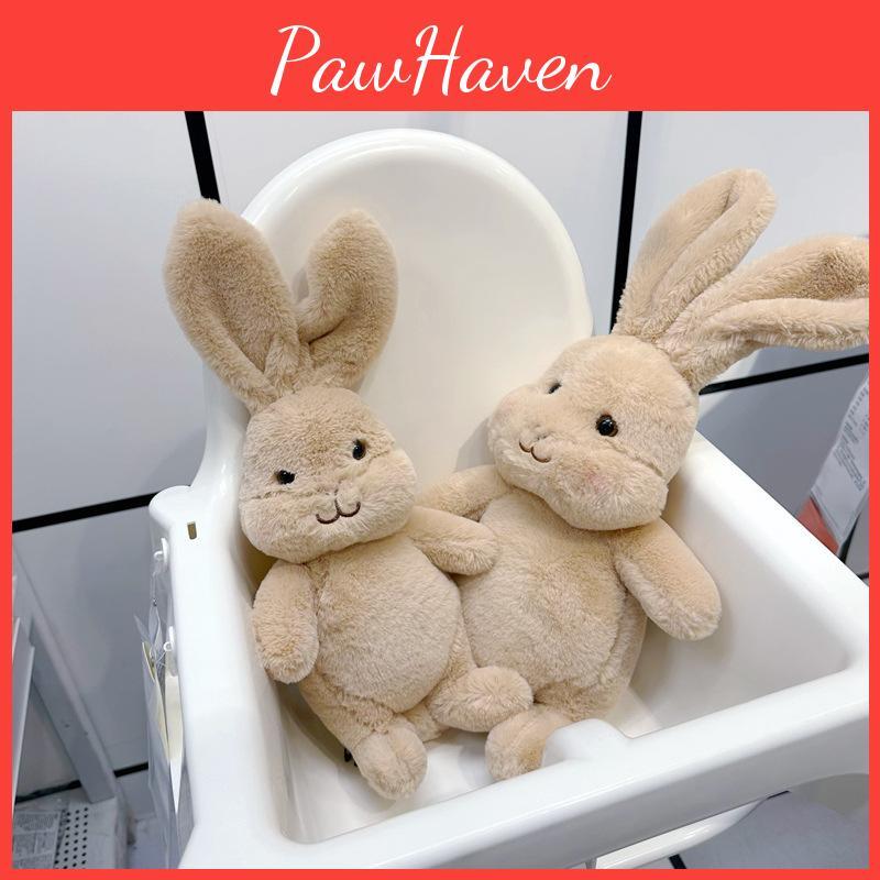 Brown Rabbit Plush Toy Animal Stuffed Doll Sleep Soothing Decoration Gift Kids