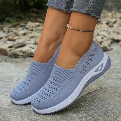 Sneakers da Donna Traspiranti Slip-On Leggere Casual con Punta Tonda Scarpe da Passeggio Sneakers Comode