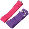 Fitness Stretching Strap NonElastic Stretch Yoga Strap Cotton Fitness Bands with DRing Buckle