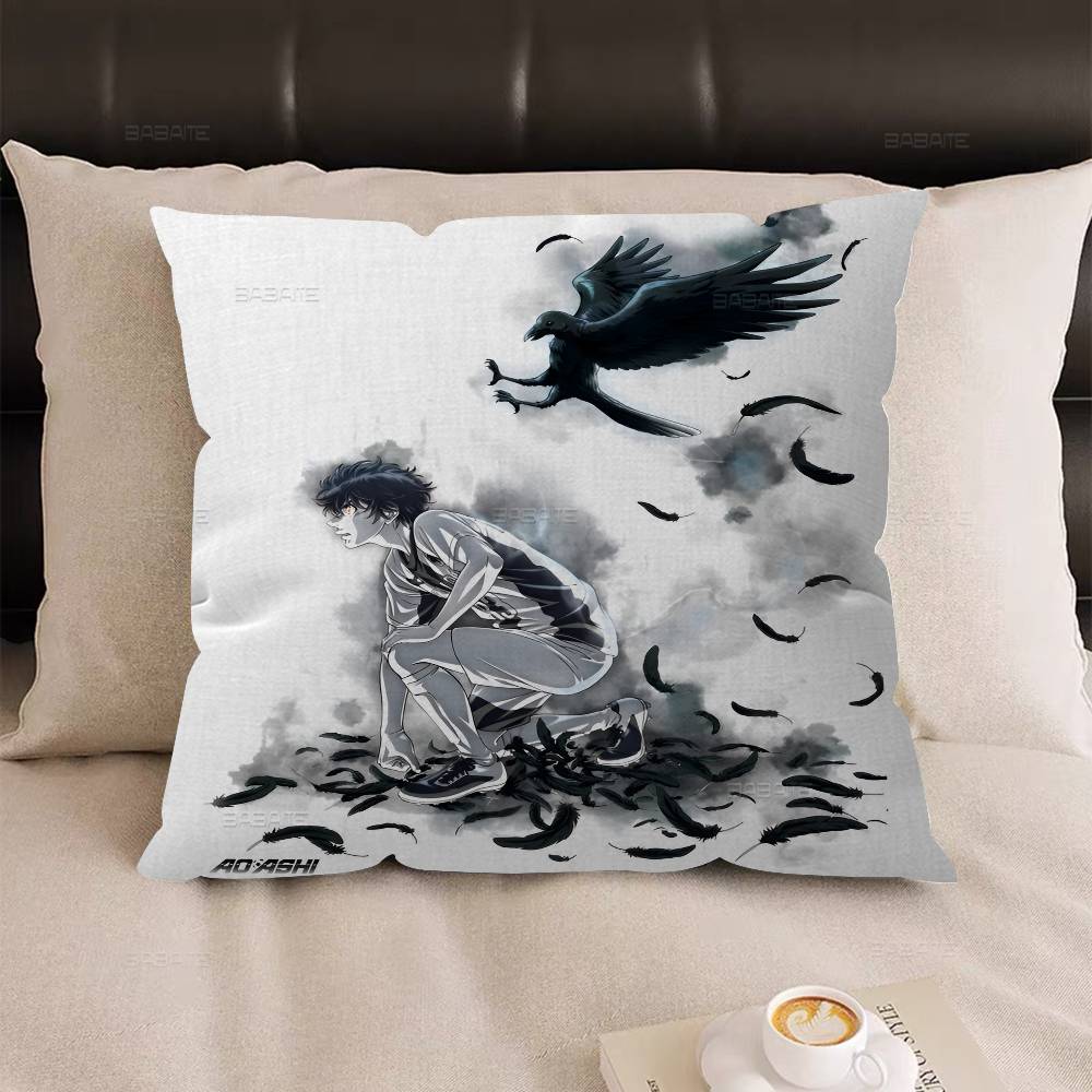 Ao Ashi Anime Cushion Cover Pillow Cover Decor Pillowcase Printed Cushion Case for Couch