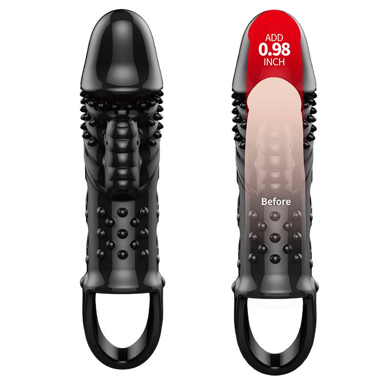 Black Vibrating Penis Sleeve