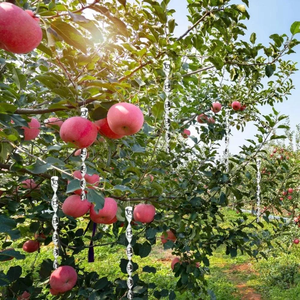 Repellente per Uccelli Riflettente Spirale a Vento Aste Rotanti Ornamenti da Appendere Decorazione Balcone Giardino Piccioni Uccelli Spaventapasseri Bastoncini
