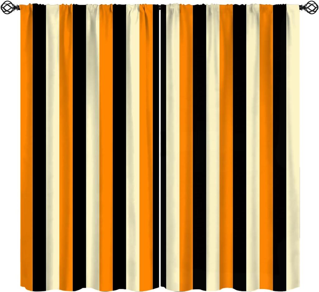 Stripe Curtains Red Ribbon Bow Stripes White Pink Background Window Treatments Insulated Drapes Panels Thermal Made Of Polyester