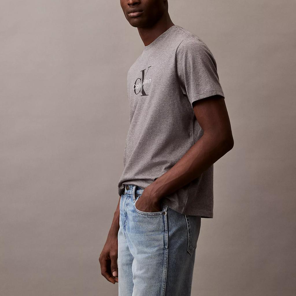 Calvin Klein Minimalist Casual Letter Print Loose Short Sleeve T-Shirt Men Tops 4RB862G-P7E