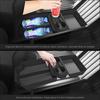 For Tesla Cybertruck Center Console Floor Lower Storage Box Abs Floor Console Storage Tray With Cup Holder Interior Accessories