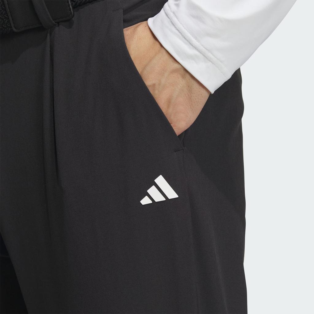 Adidas Aeroready 4-Way Stretch 9/10 Wide Letter Logo Print Golf Knitted Sports Pants Men bottoms Black IN9023