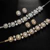 Elegante Set di Collane con Strass Scintillanti Personalità Esagerata Collana Colorata Decorazione per Feste Regalo