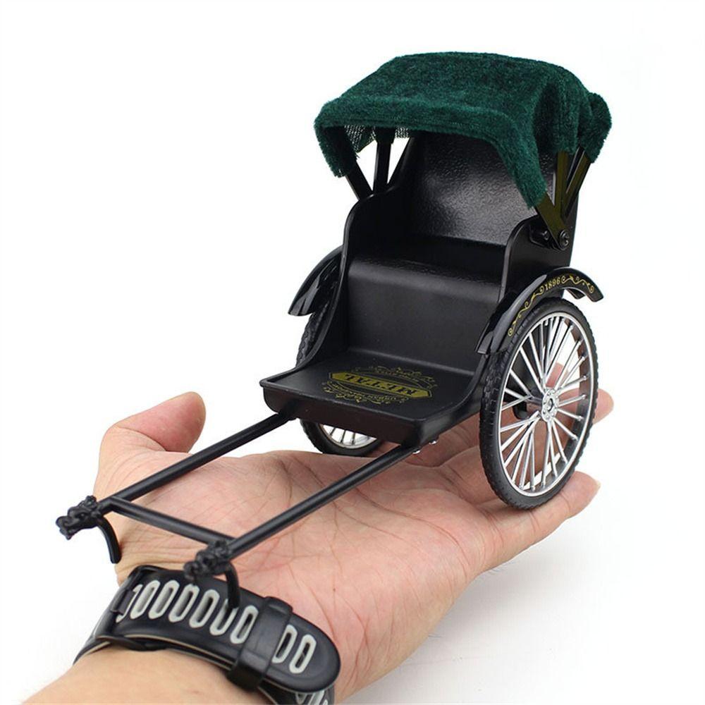 Vintage Classic Simulation Tricycle Toy Three Wheeled Bike Miniature Model  Desktop Ornaments