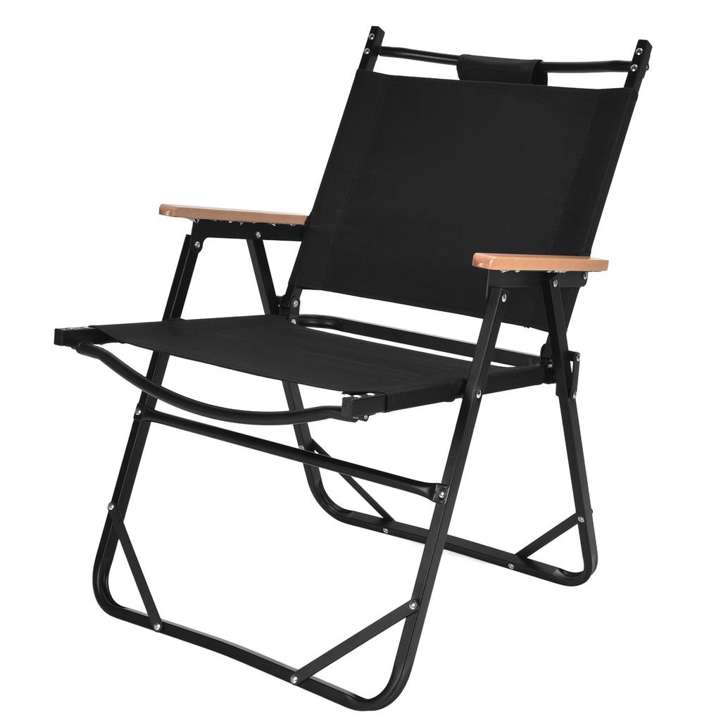 Folding Chair Portable Excellent Load Capacity Ergonomic Comfortable Chair for Camping Barbecue