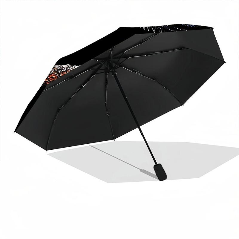 1pc Chameleon Pair Automatic Folding Umbrella Automatic Open/Close, 8-Rib Durable Frame, Compact Travel Umbrella Suitable007