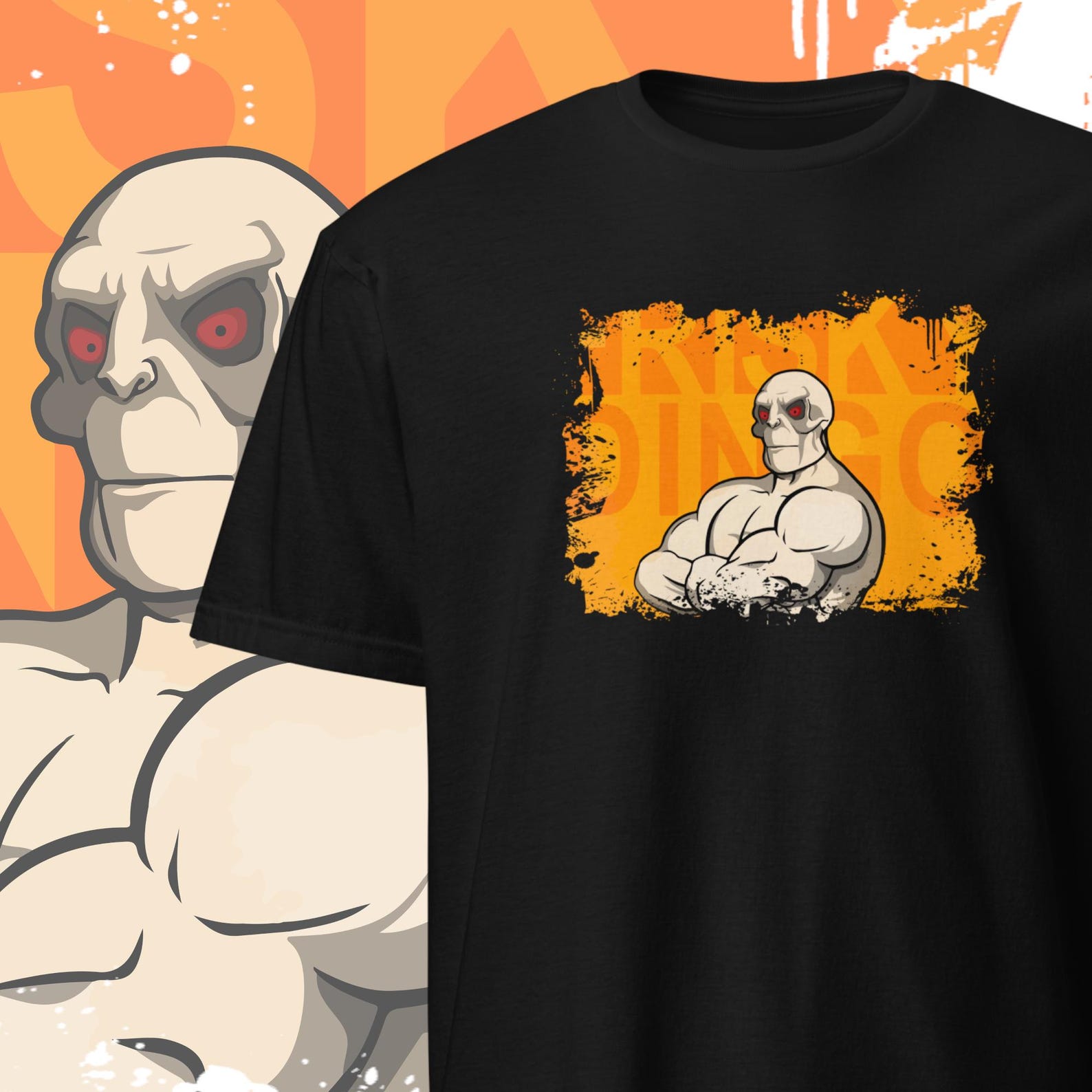 Frisky Dingo T shirt Vintage Cartoon Clothing L