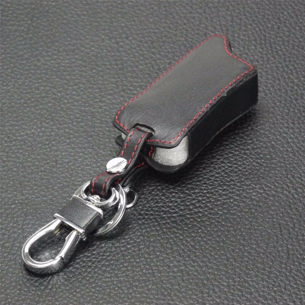 Jingyuqin Dálkový ovladač 5 tlačítek Obousměrný Autoalarm Kožené Pouzdro Kryt klíčenka Pro Tomahawk TZ9010 TZ9030 TW9030 TW9010 TW LCD Dálkový ovladač