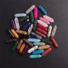 32x8mm Natural Crystal Hexagonal Bullet Pendant for Yoga Necklace