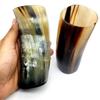 Horn Tumblers Set of 5 Handmade Cups for Wine Beer Ale Safe, Unique Drink Cup. Norse Drinking Beer Mug 8,10oz Ox Horn