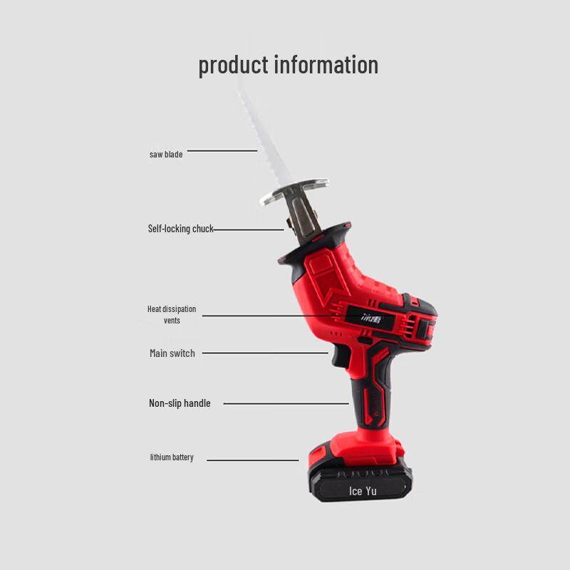 Jingu Lao 21V Cordless Reciprocating Saw Kit