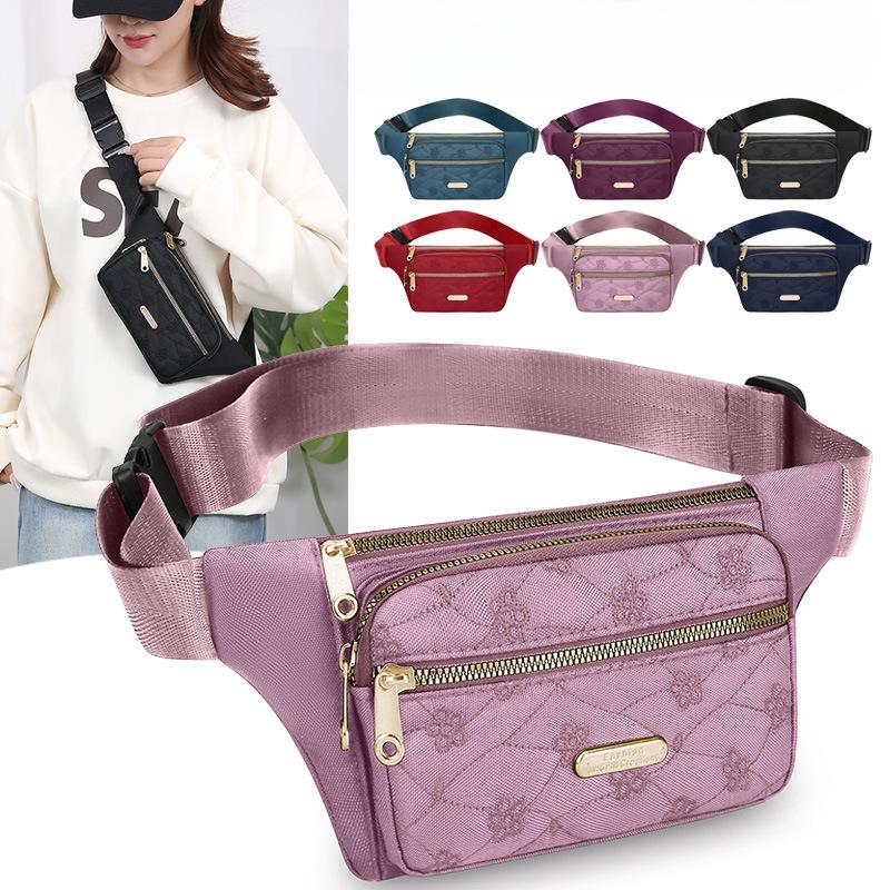 Fashion Purse Multifunctional Sports Men's Wear-resistant Large Capacity Mobile Phone Bag Outdoor Site Business Cashier Shoulder Bag