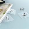 10PCS Photo Frame Hooks Storage Rack Screw Holders Door Hanger Self-Adhesive Multi-Function Gadgets Organizer Kitchen Accessorie