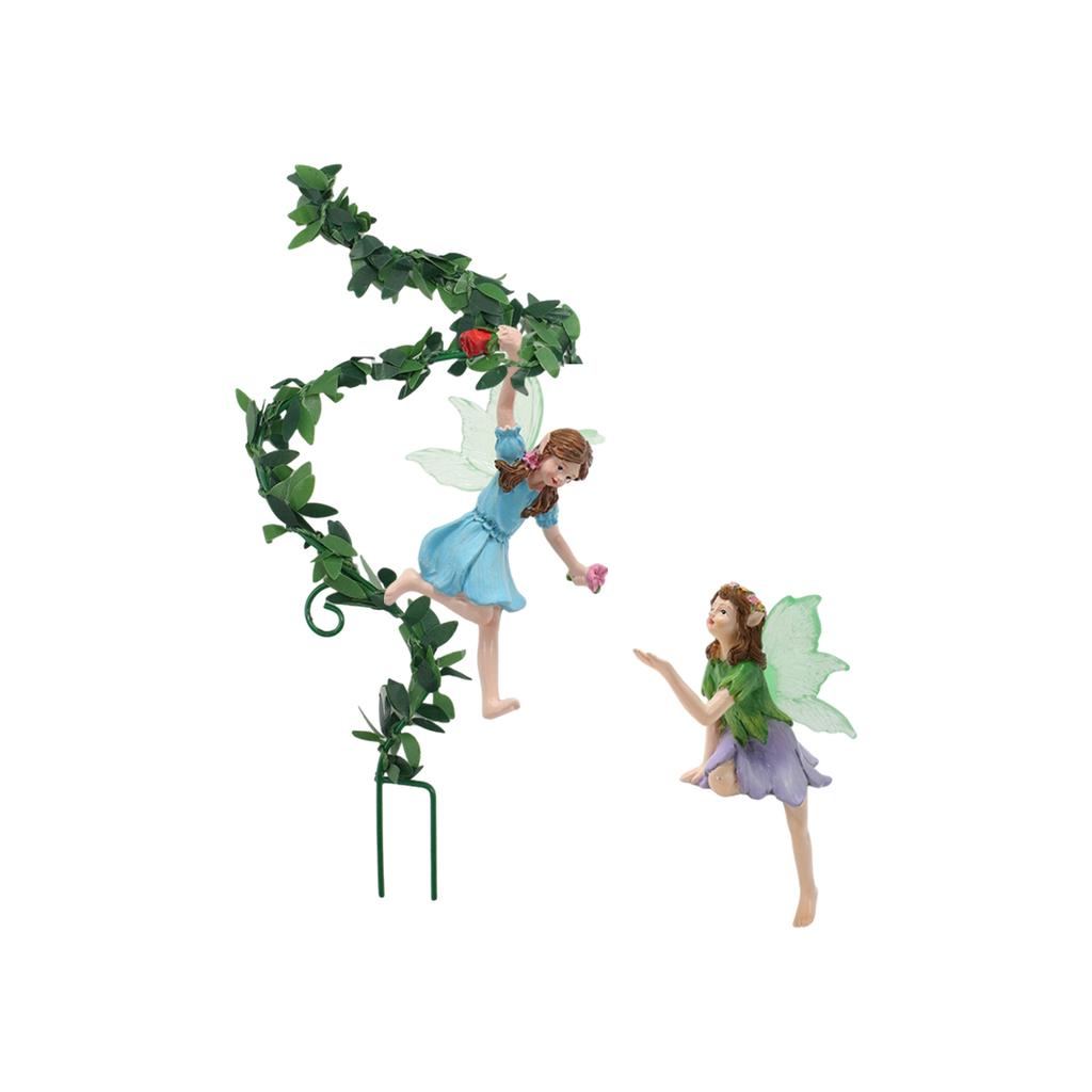 Outdoor Resin Flower Fairy Statue Flower Pot Decoration Home Outdoor Garden Valentine's Day Gift