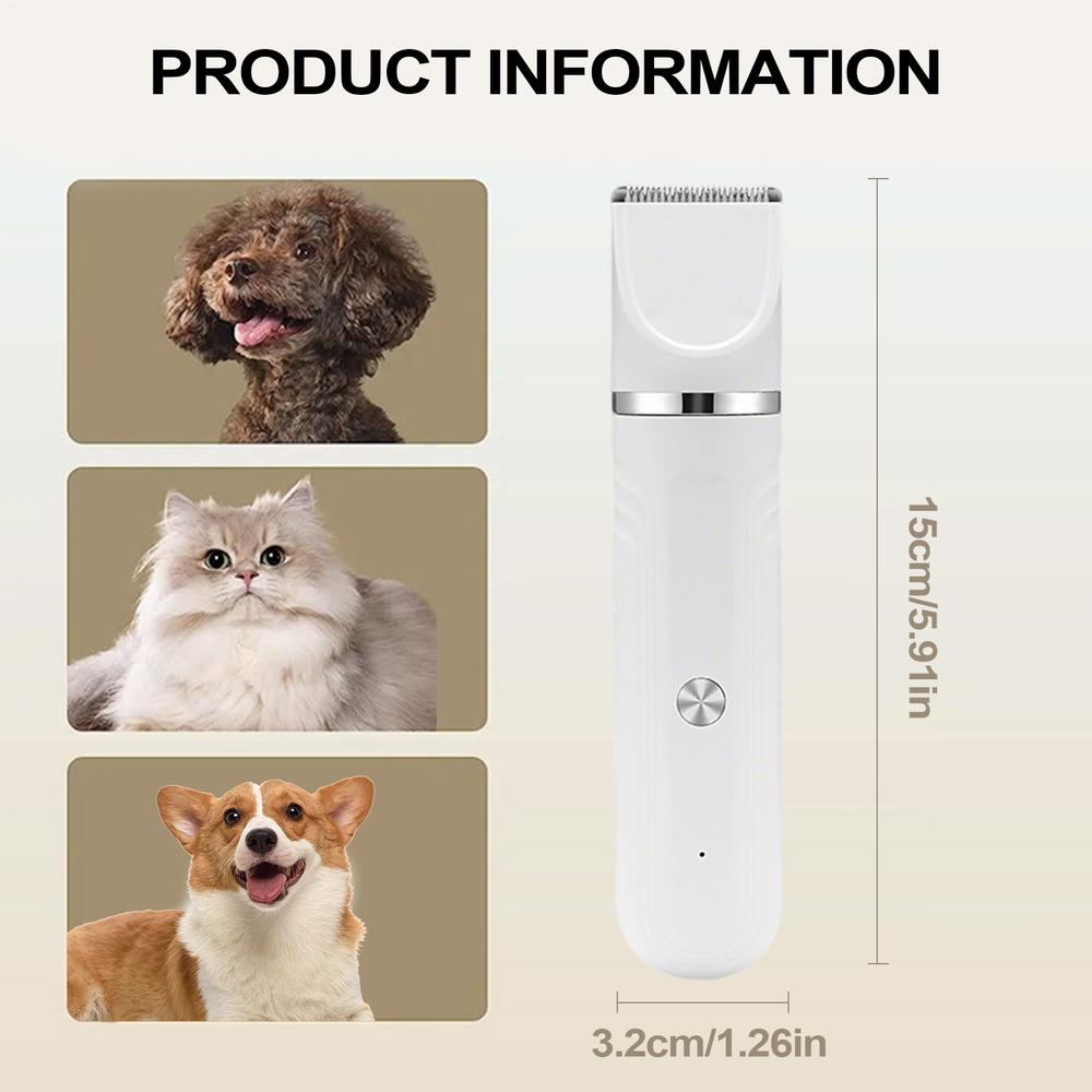 Dog Clippers for Grooming 4-in-1 Dog Grooming Clippers Rechargeable Professional Adjustable Tool Shears Scissors for Indoor Home